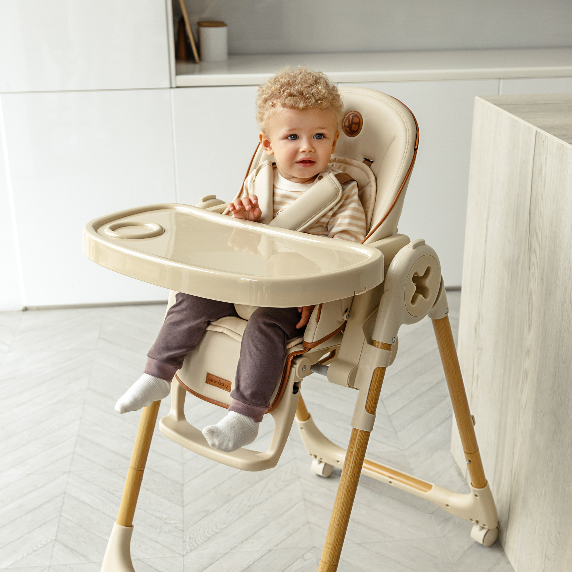 Стульчик для кормления Amarobaby Elegant трансформер - фото 22
