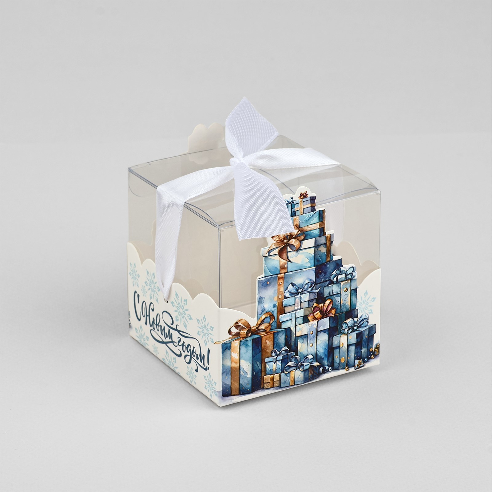 Складная коробка Дарите Счастье «Новогодние подарки» 7 х 7 х 7 см - фото 2