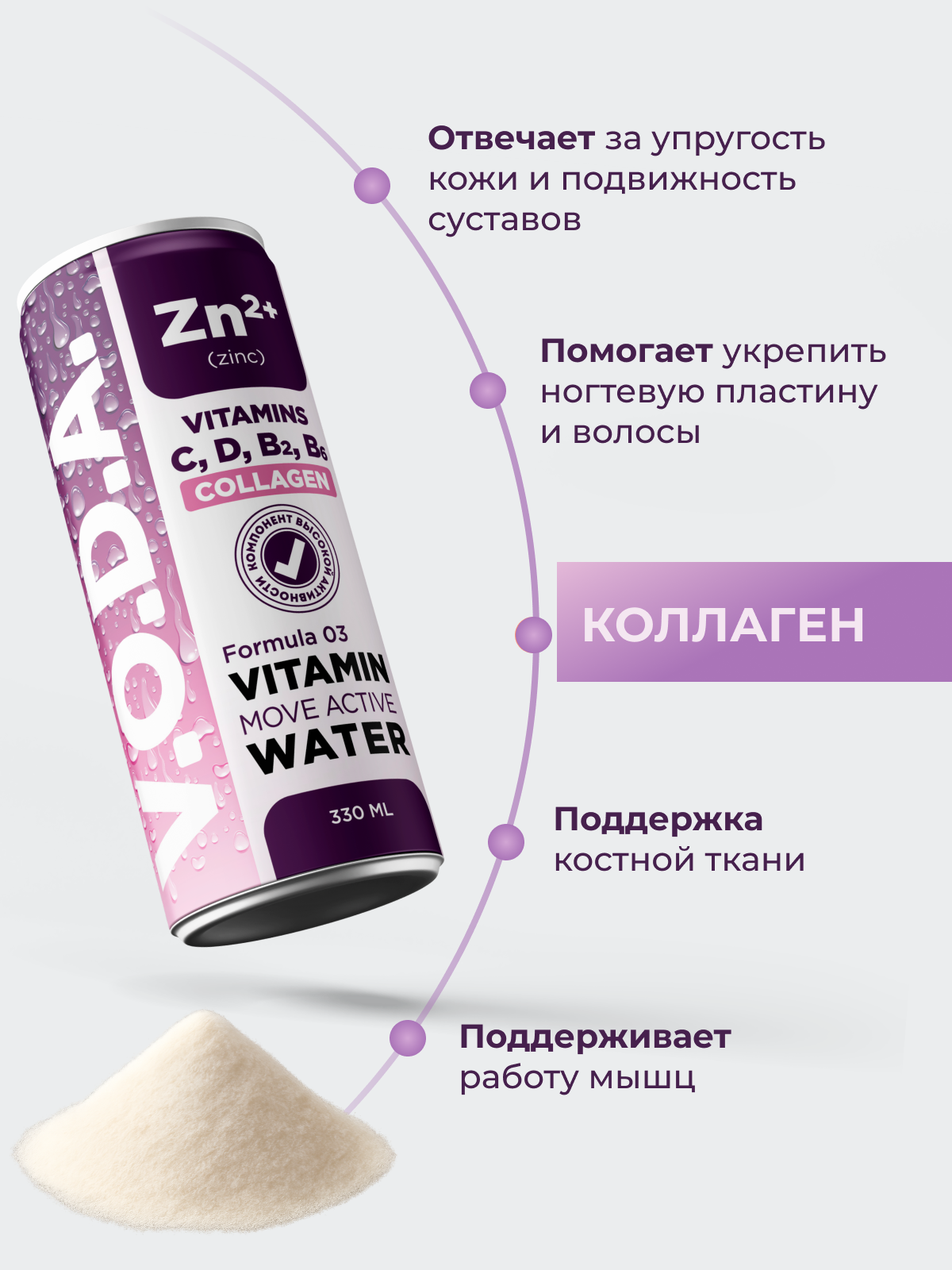 Напиток газированный V.O.D.A. MOVE ACTIVE - фото 5