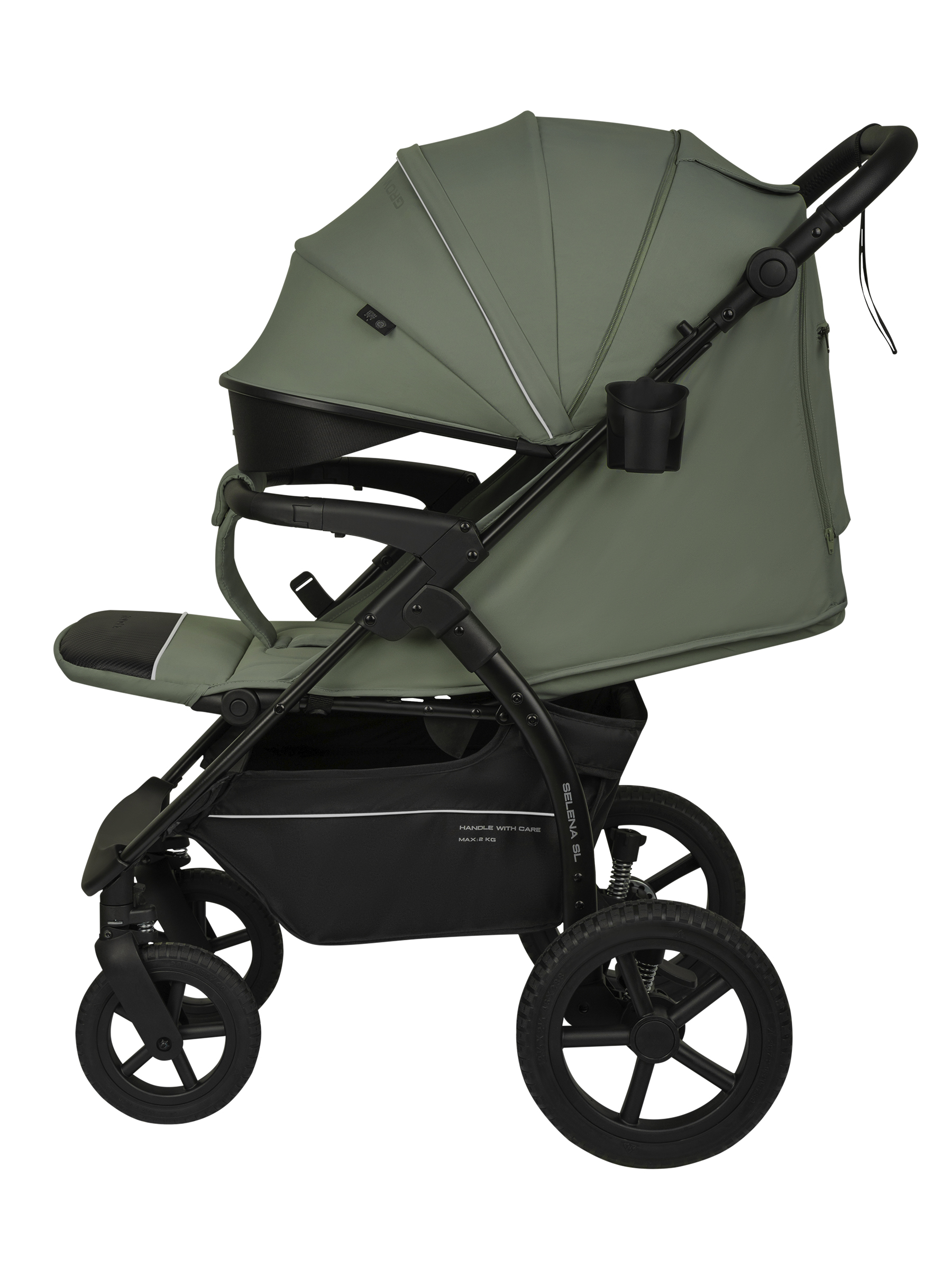 Коляска прогулочная JOVOLA Selena SL, зеленый - фото 7