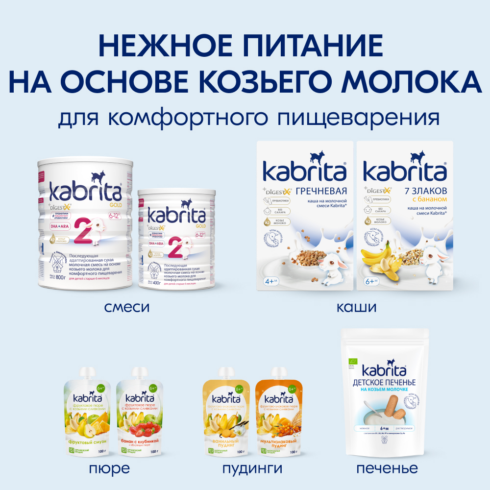 Пюре Kabrita Лесная ягода с козьими сливками с 6 мес 100 г - фото 9