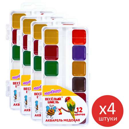 Краски акварель Юнландия 12 цв.