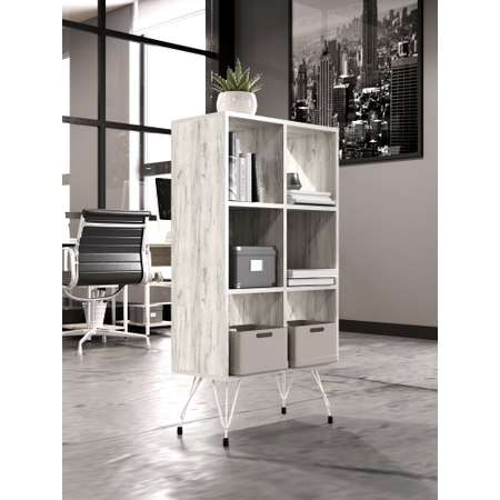 Стеллаж WoodSteel вертикальный в стиле Лофт Liverpool 60x30x113 см.