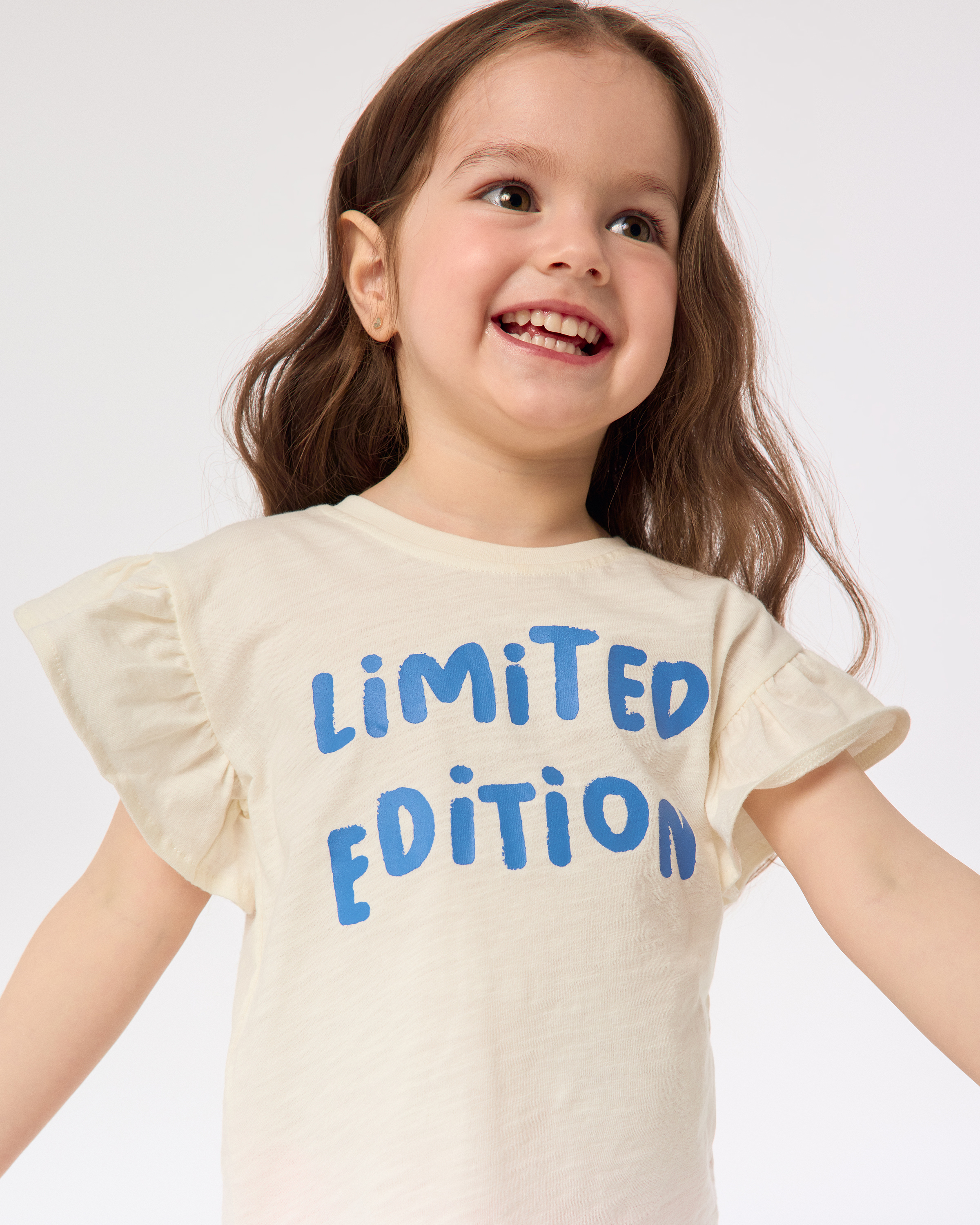 Изображение товара BabyGo Футболка 92 для девочки, хлопок, оборки, Limited edition