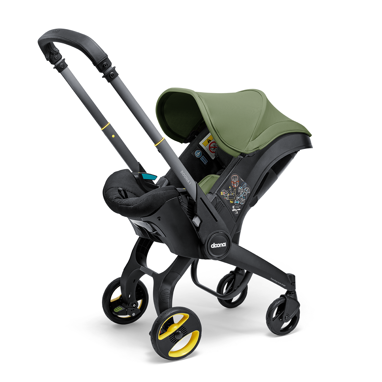 Автокресло Doona i, цвет: Desert Green Isofix 0 (0 -13 кг) - фото 20