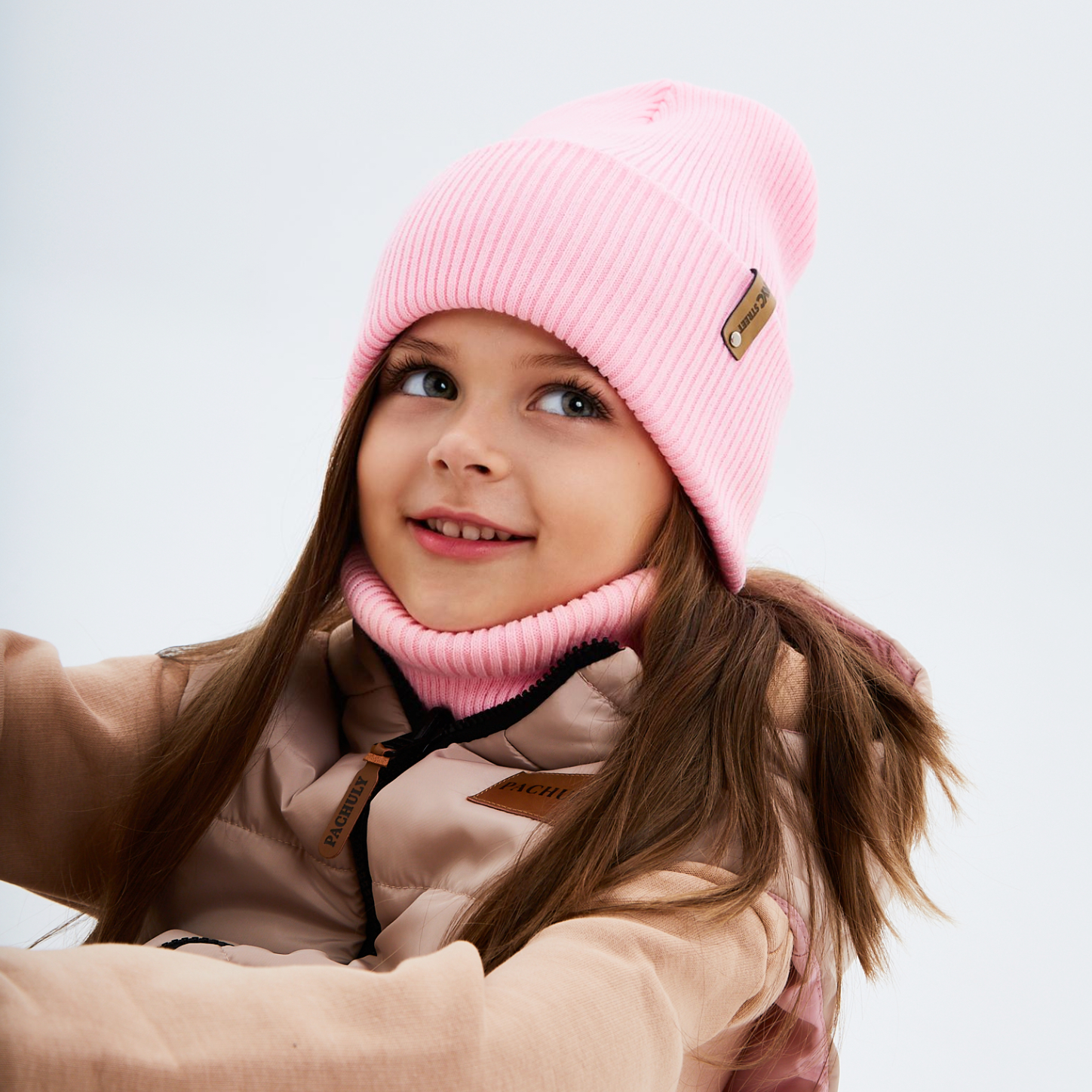 Шапка и снуд KUBRIO KU-H-72-lopataG-Lpink - фото 8