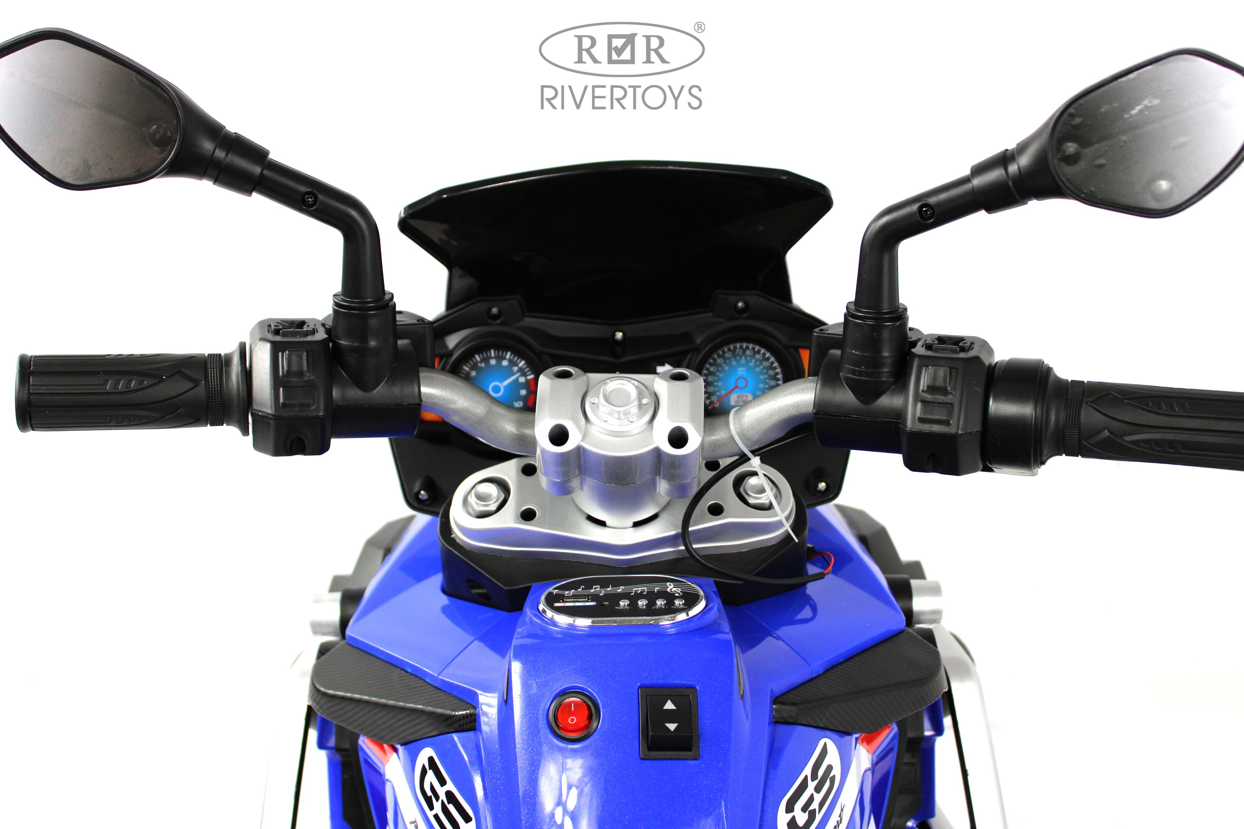Электромобиль RIVERTOYS М008БХ-BLUE - фото 6