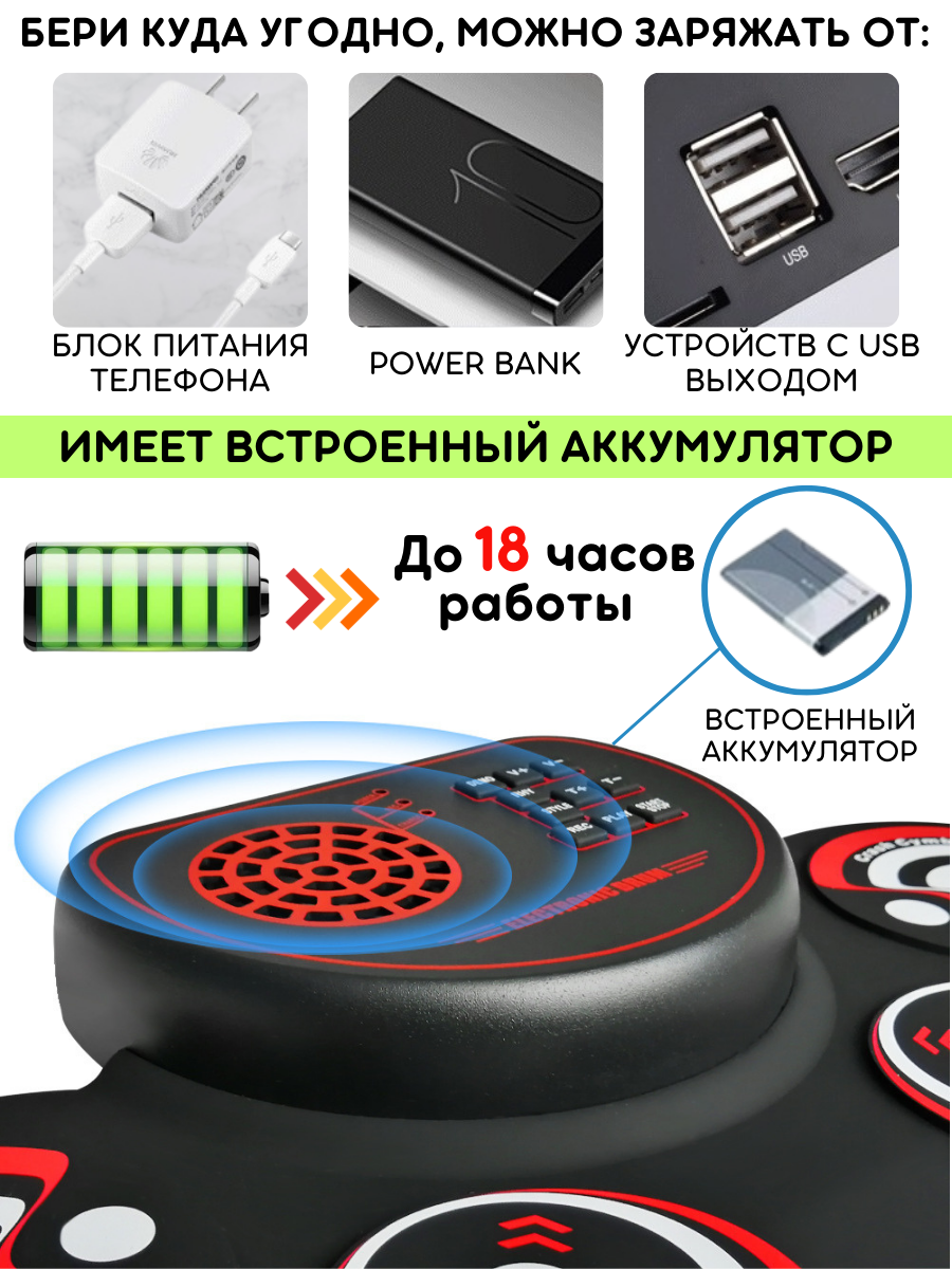 Игрушка музыкальная Игройs барабаны - фото 11