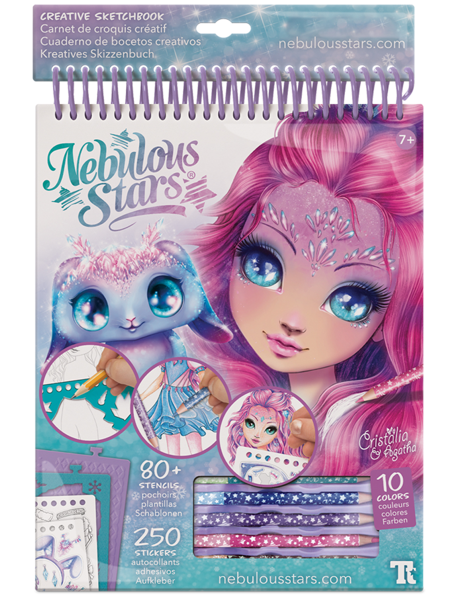 Раскраска для девочек Nebulous Stars Кристалия, скетчбук, набор для творчества, серия Space, 11140_NSDA - фото 5