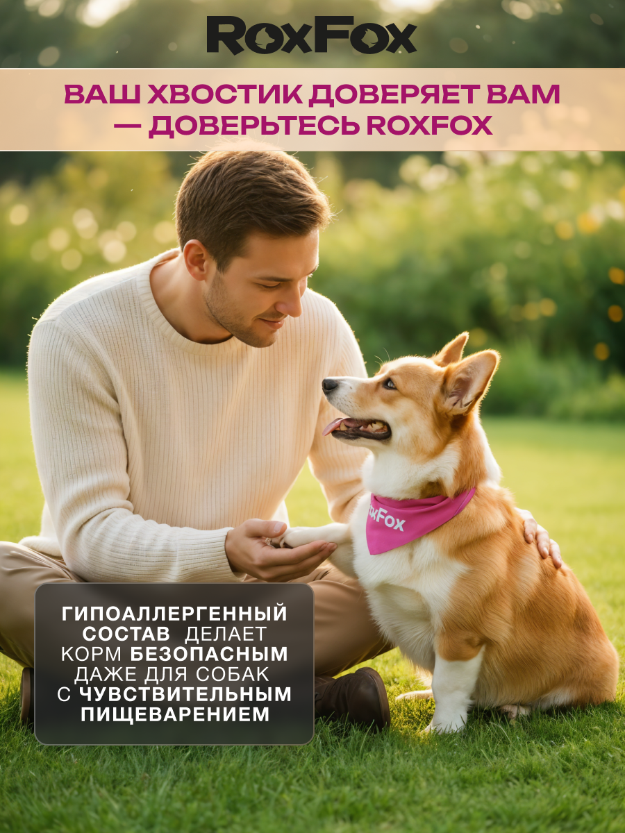Корм для собак с ягненком RoxFox premium - фото 10
