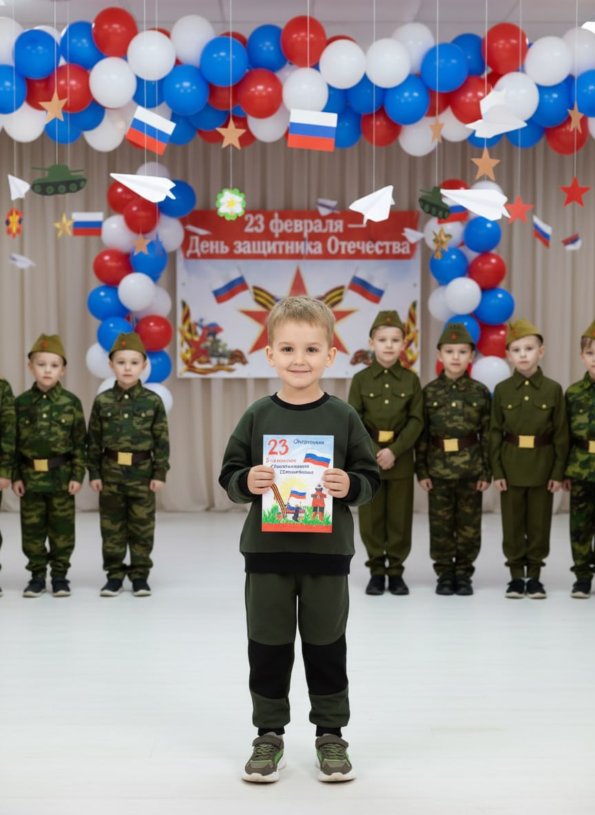 Свитшот и брюки Утенок 7051 т.хаки - фото 4