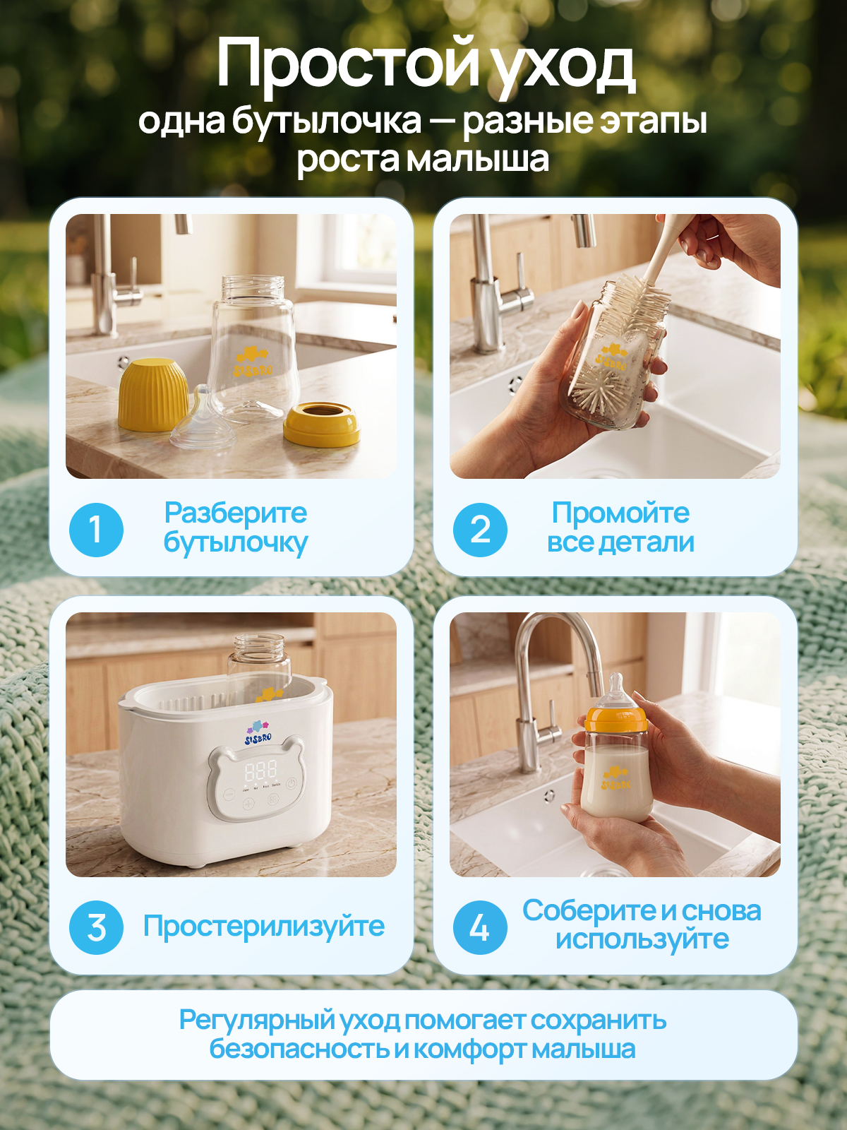 Бутылочка SISBRO 240 мл - фото 6