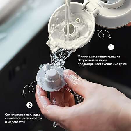 Термос Buydeem с откидной крышкой 300 ml белый