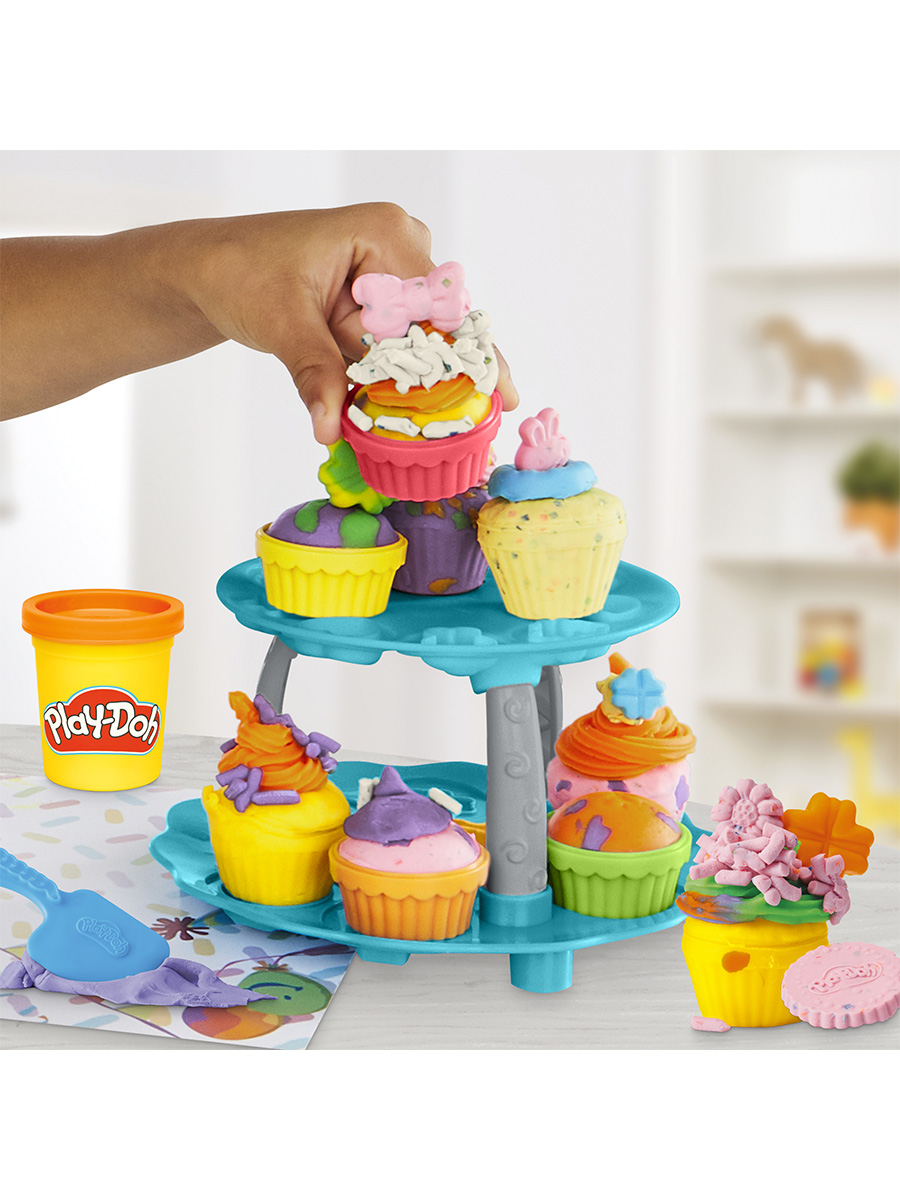 Масса для лепки Hasbro Play-Doh Кексы с подставкой - фото 5