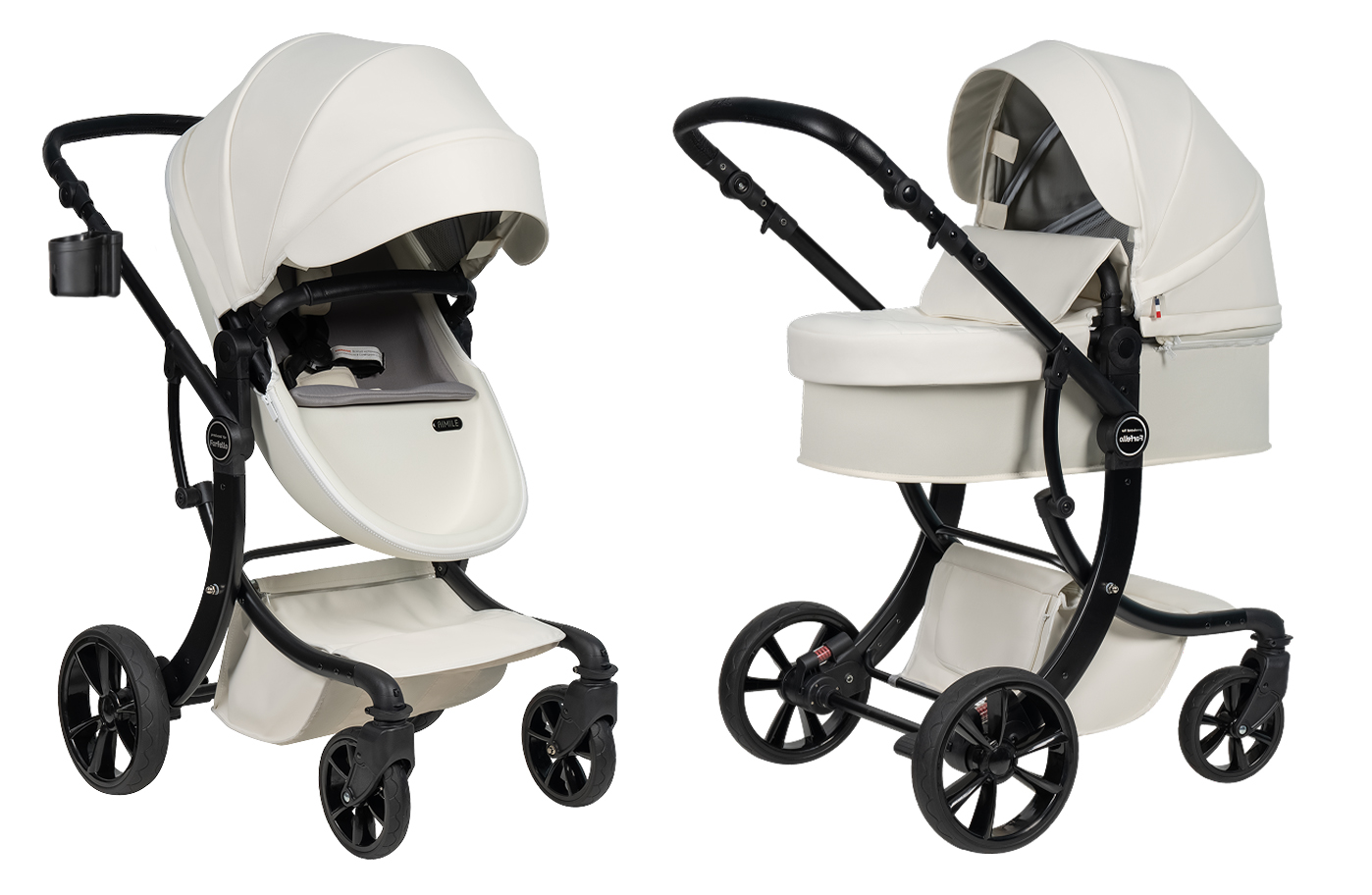 Коляска трансформер Aimile Spring белый - фото 9