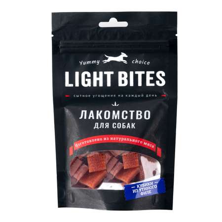 Лакомство для собак LIGHT BITES 55г Утиное филе