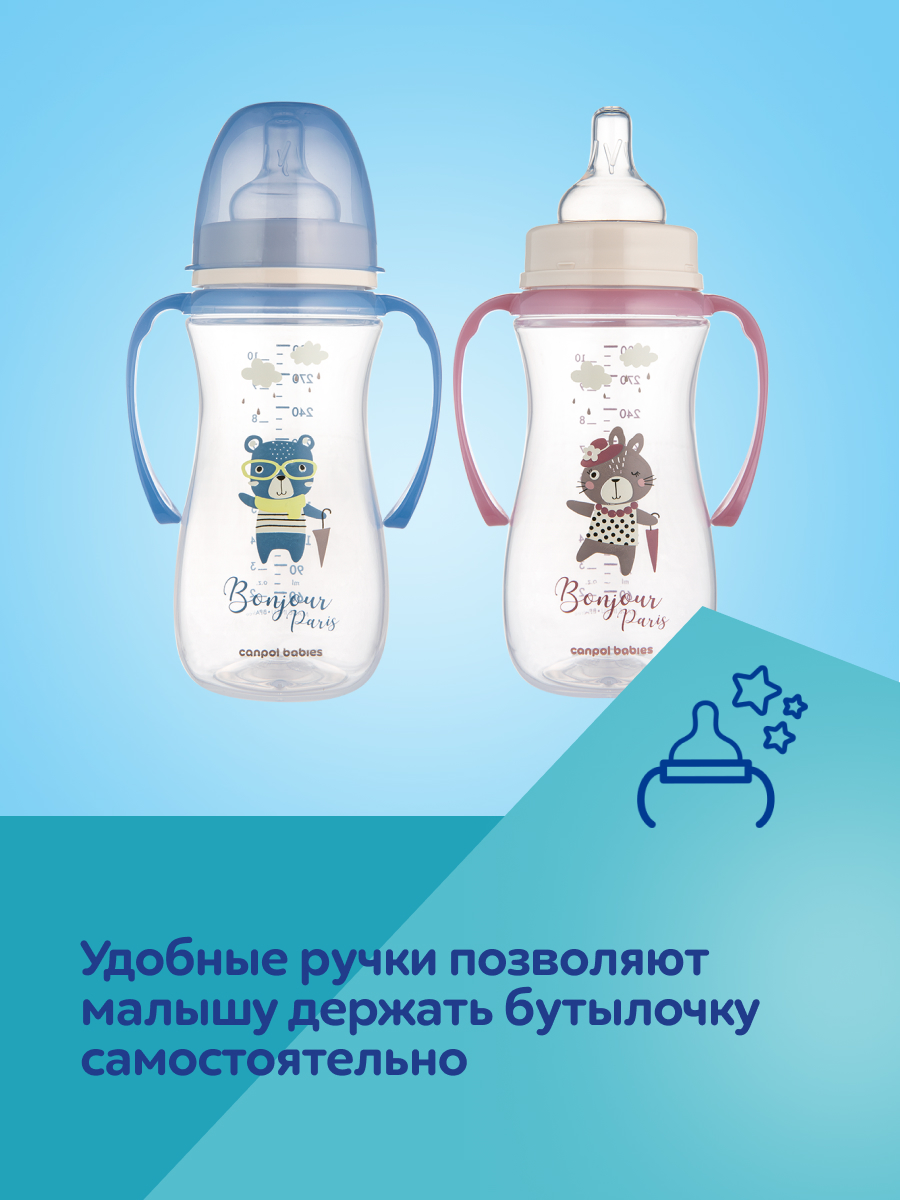 Бутылочка Canpol Babies 300 мл 1 шт. в ассортименте - фото 10