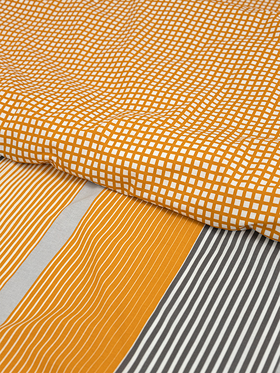 Комплект постельного белья BRAVO поплин Оранс двуспальный 4 предм. - фото 10