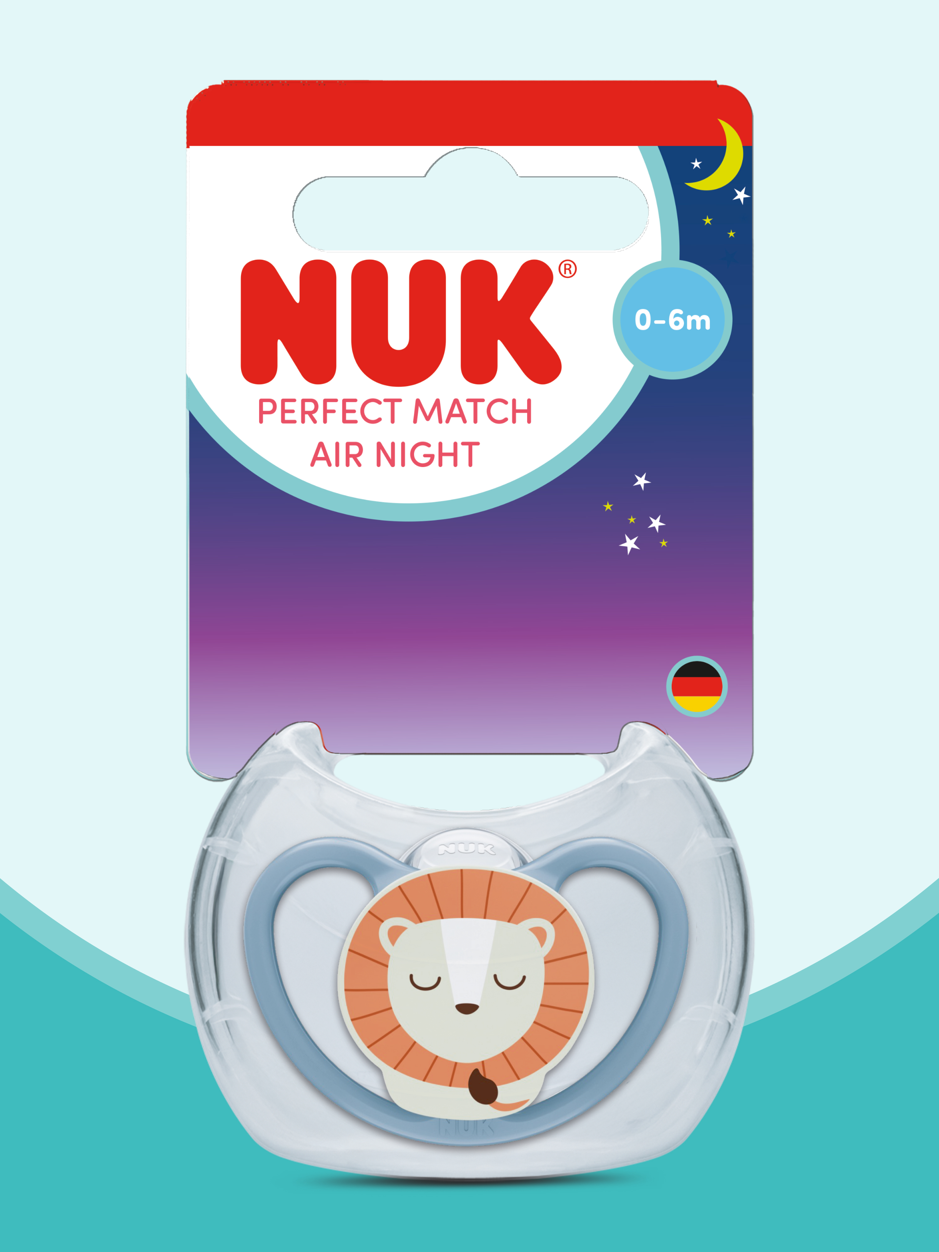Пустышка Nuk силикон ортодонтическая от 0 мес. 1 шт. - фото 1