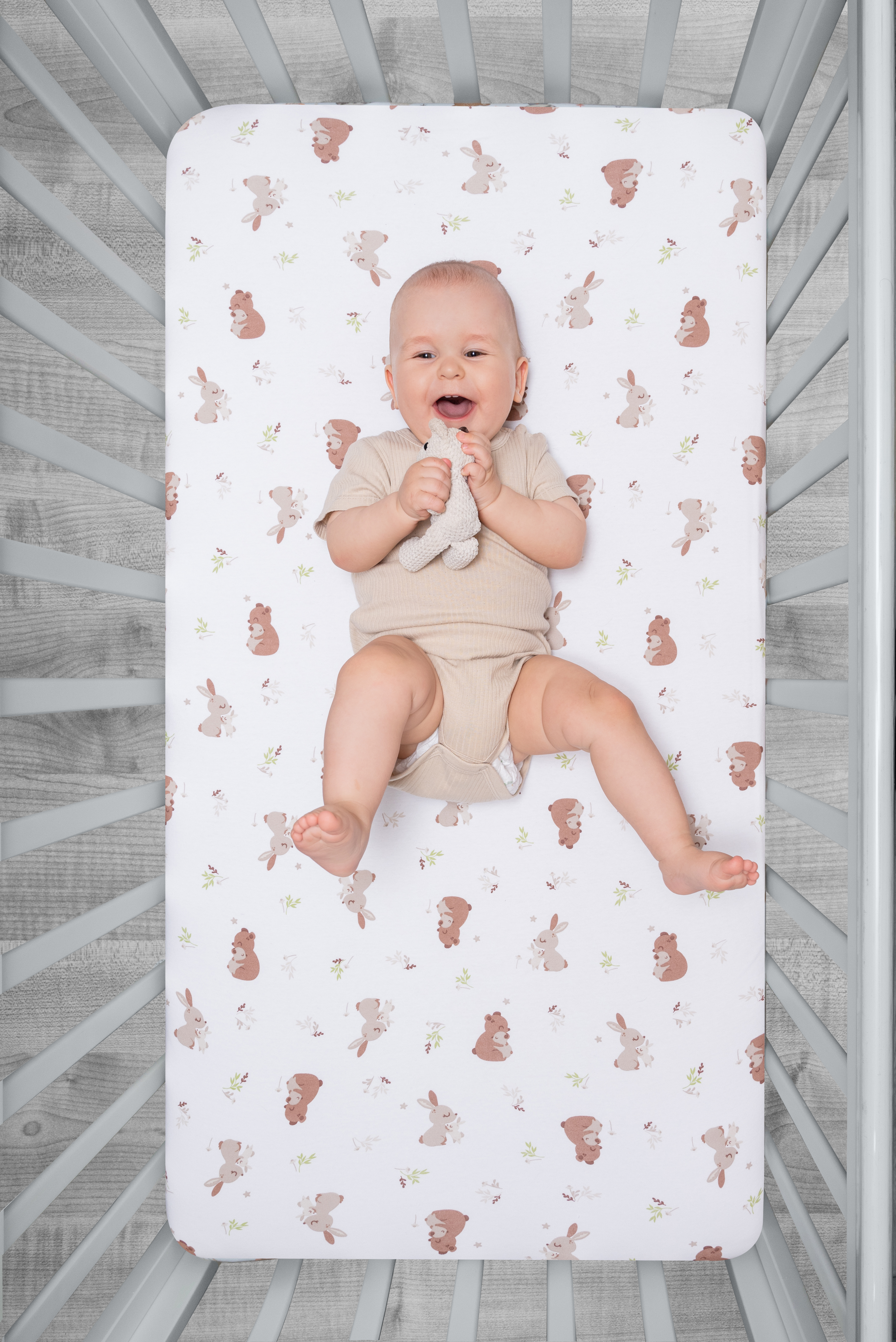 Простыня XLOПка Мишки и листики 50 x 90 см 2 шт. - фото 4