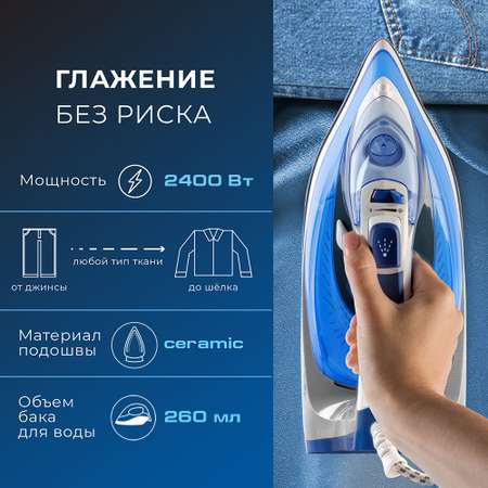 Электрический утюг ENDEVER DELTA-217