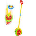 Игрушка Рыжий кот каталка Шар с колокольчиком