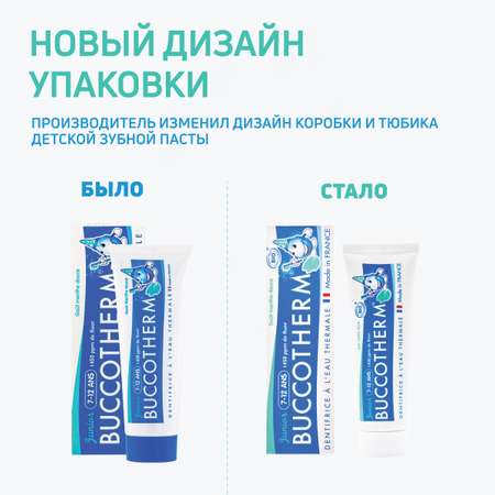 Зубной гель Buccotherm с фтором мята