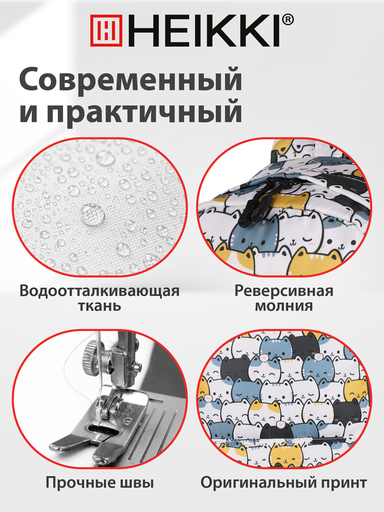 Рюкзак HEIKKI школьный городской для подростков для ноутбука - фото 5