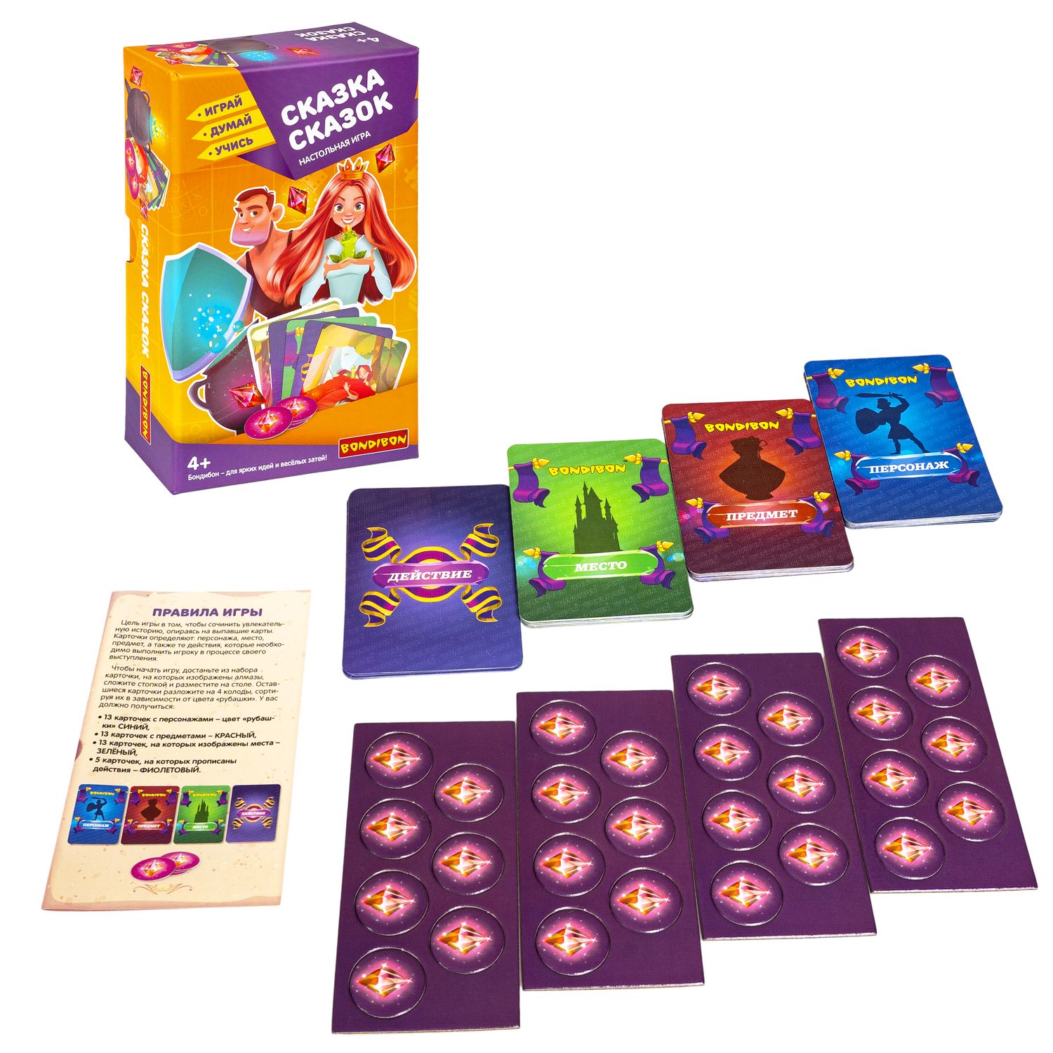 Настольная игра Bondibon для компании Сказка сказок - фото 5
