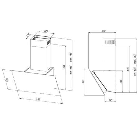 Кухонная вытяжка AKPO WK-4 Smart eco 60 см. черный