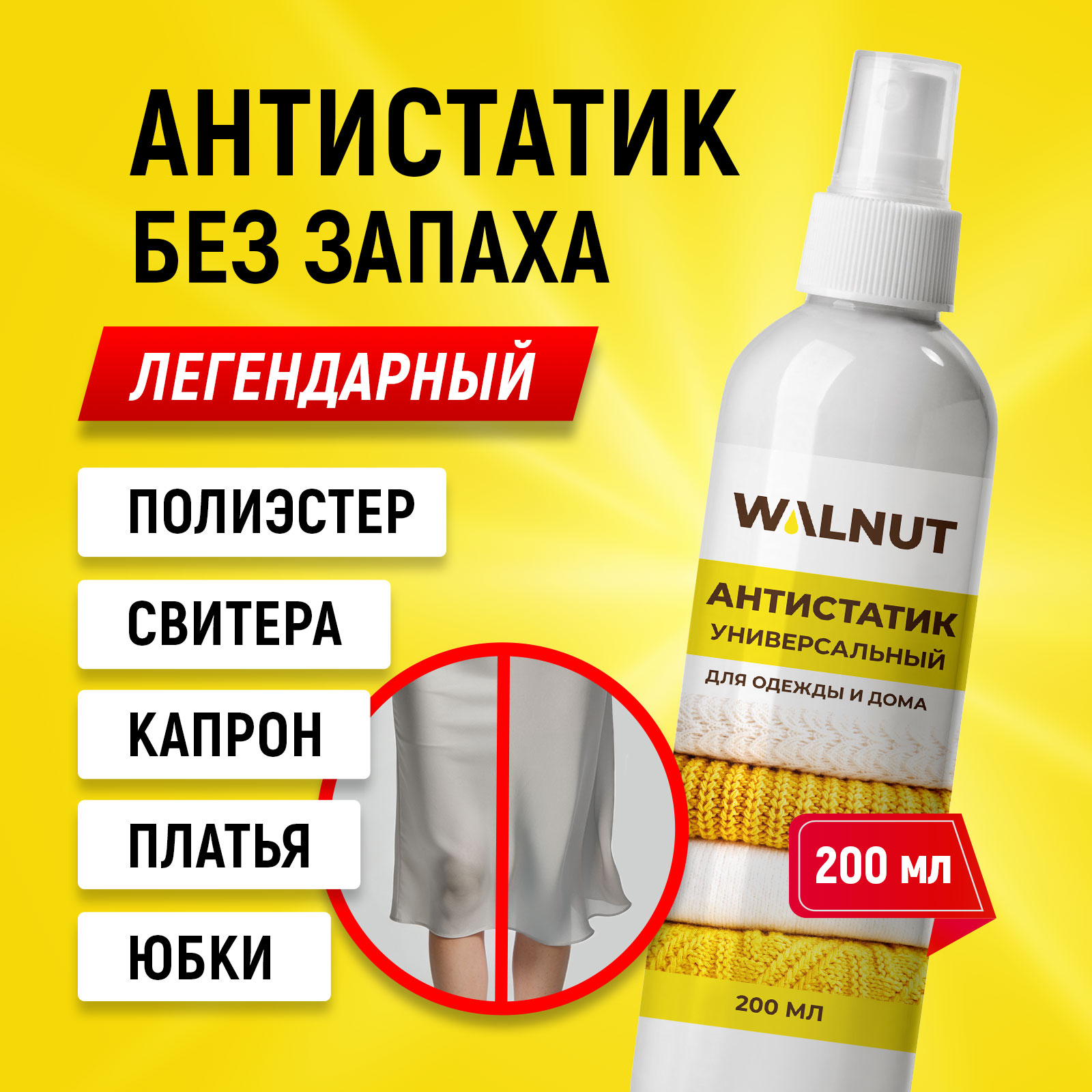 Антистатик WALNUT 0.2 л - фото 1