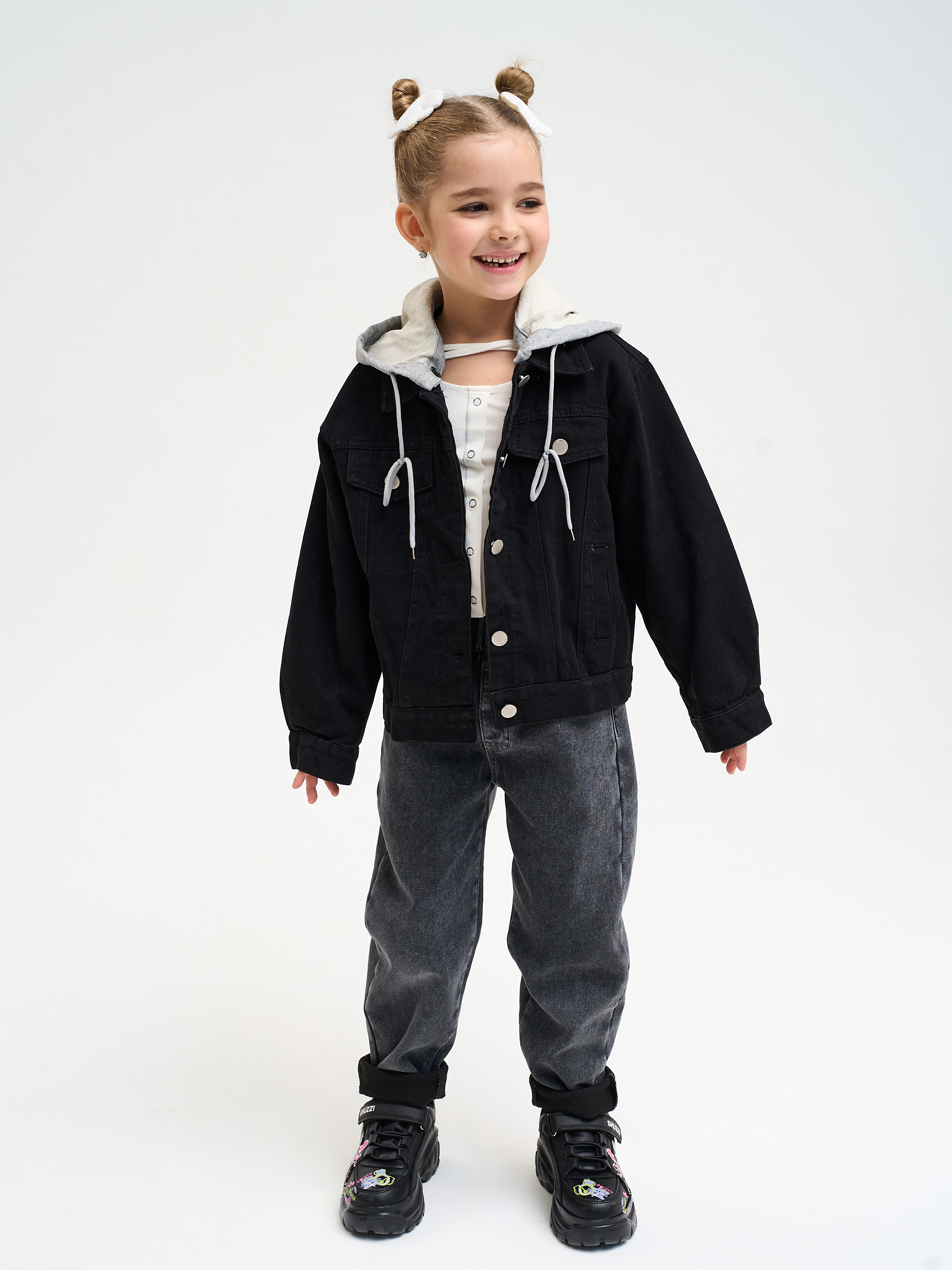 Джинсовая куртка RuStyle ДУ-куртджинВ8320-серкап - фото 2