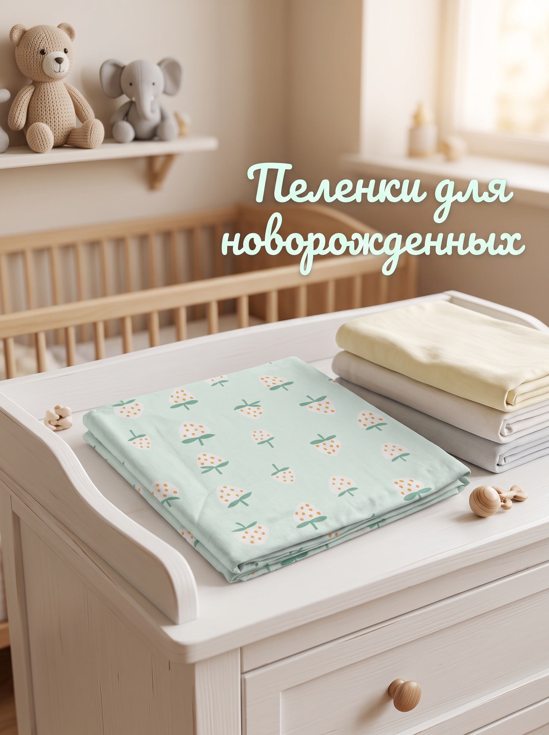 Пелёнка Софьюшка Кулирка 100х100 см 5 шт. - фото 6