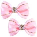 Бант Babys JOY 2шт Розовый-Золотой NY33-5
