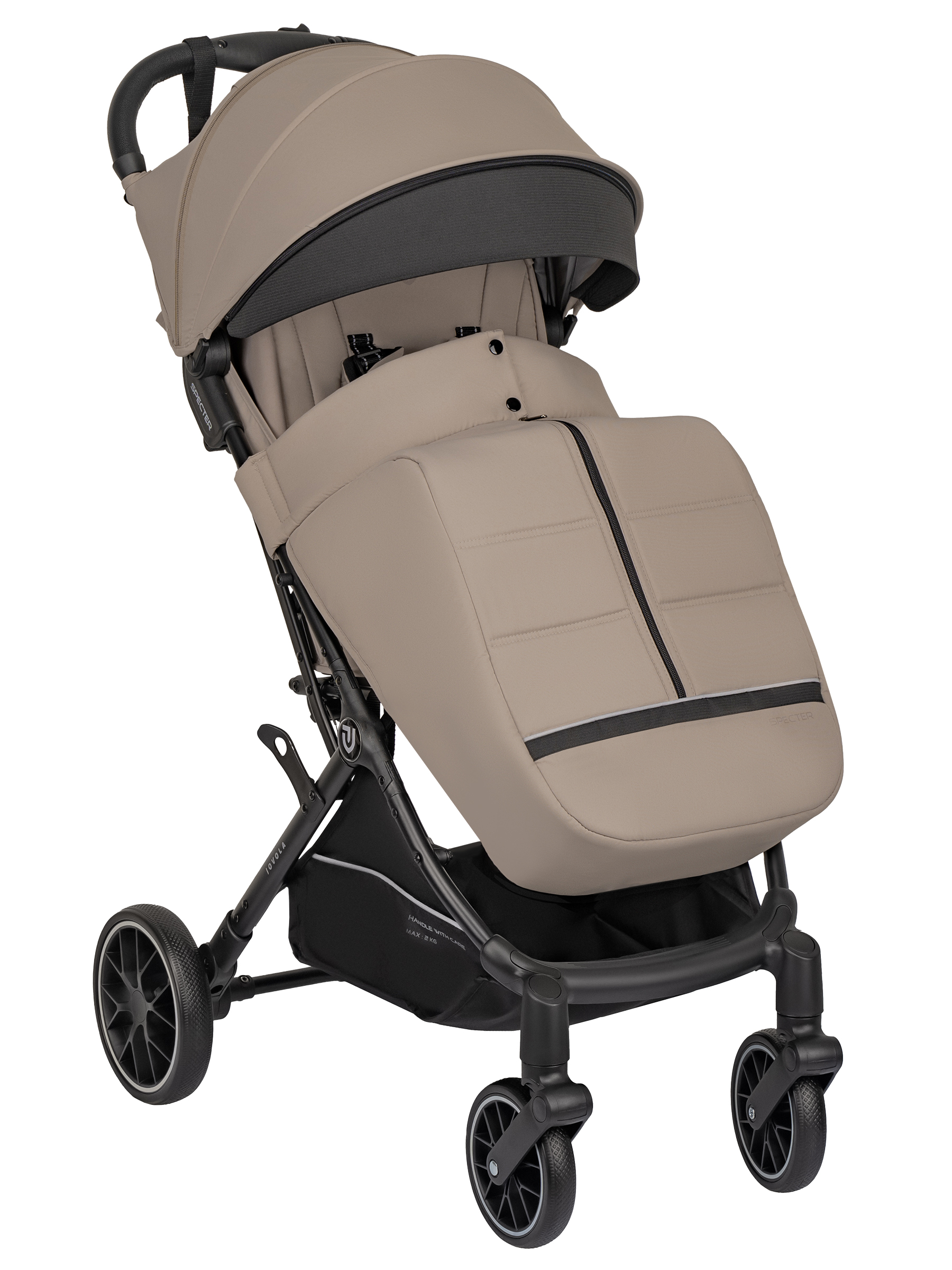 Коляска прогулочная JOVOLA Specter бежевый - фото 16