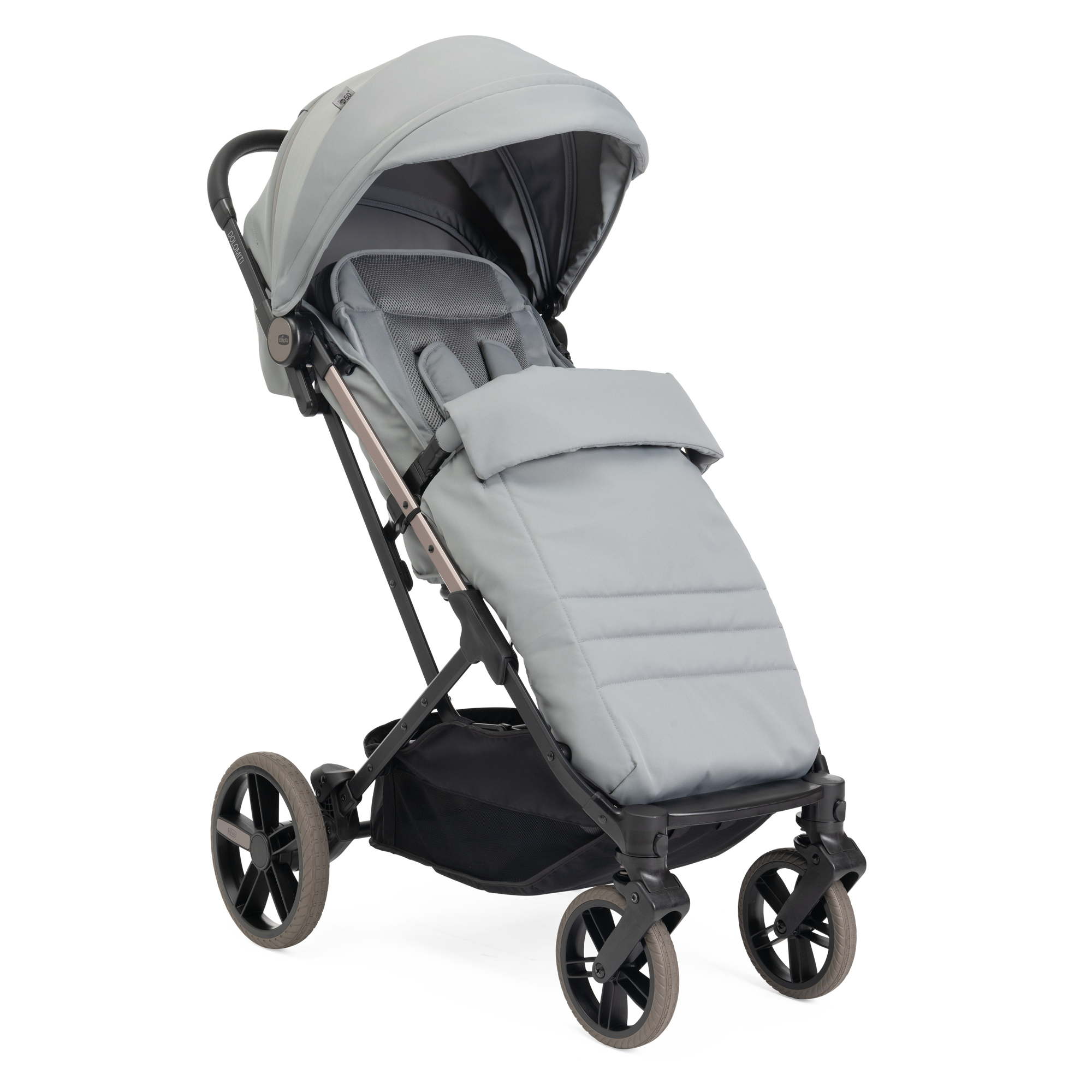 Коляска прогулочная Chicco Dolomiti от 0 до 4 лет Pebble серый - фото 1