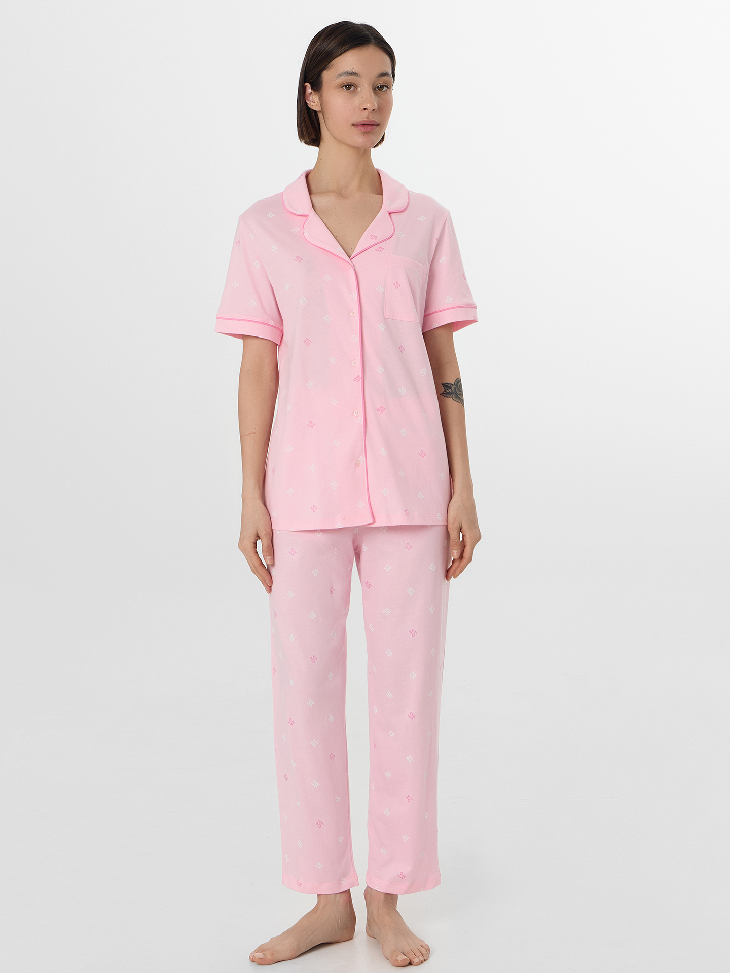 Пижама Mark Formelle (Марк Формэль) 592505-1/текст на розовом - фото 3