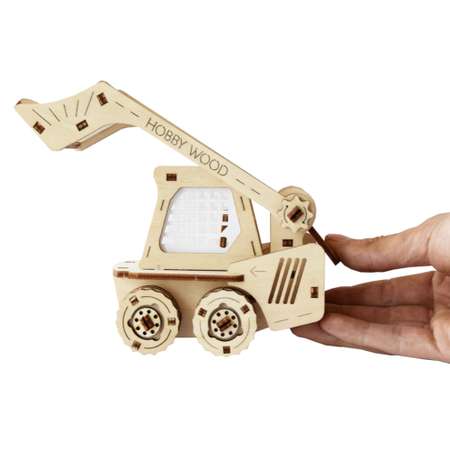 Конструктор HobbyWood Мини-погрузчик деревянный