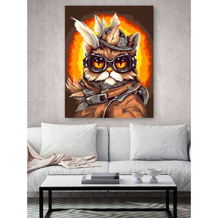 Картина по номерам Hobby Paint Кот-пилот в ассортименте
