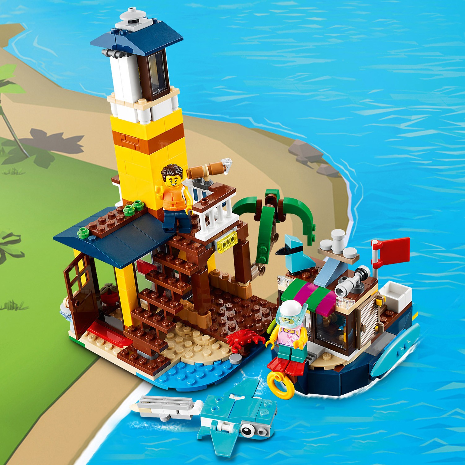 Конструктор LEGO Creator Пляжный домик серферов - фото 11