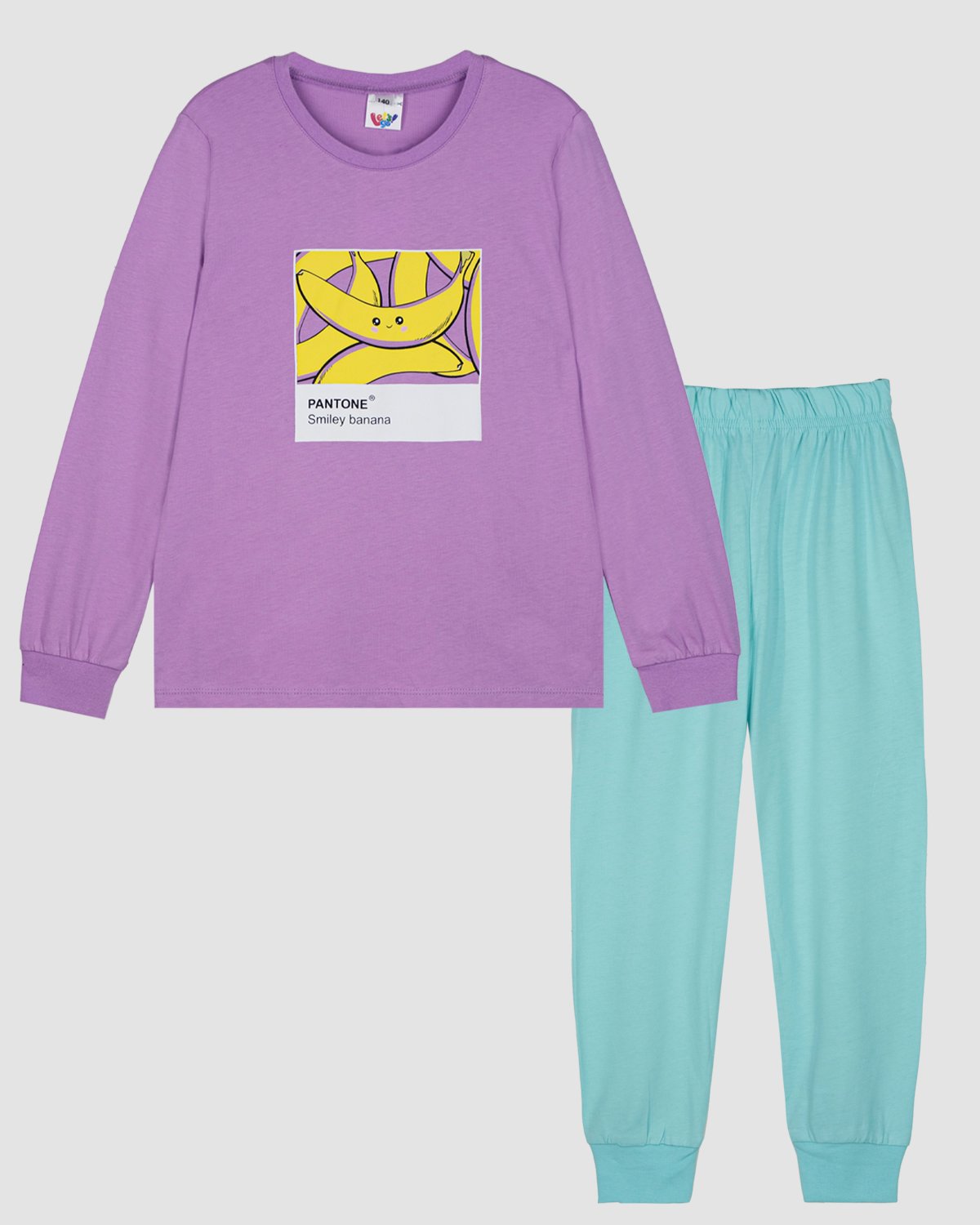 Пижама Lets Go 91279_лиловый/мятный - фото 1