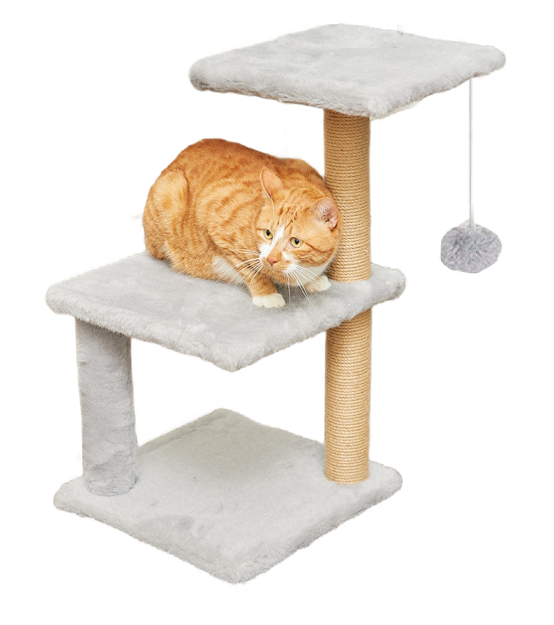 Когтеточка для кошек лежанка Pet БМФ Серый - фото 1