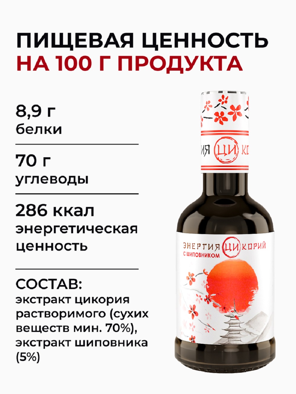 Цикорий Энергия Ци экстракт растворимый жидкий - фото 3