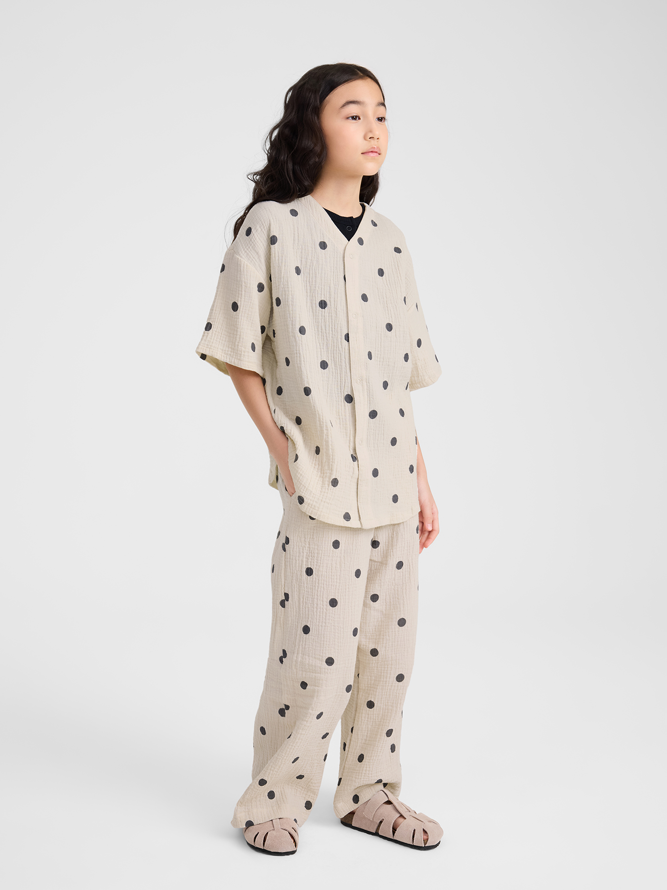 Брюки Happy Baby 88197-1_beige-with-dots - фото 10