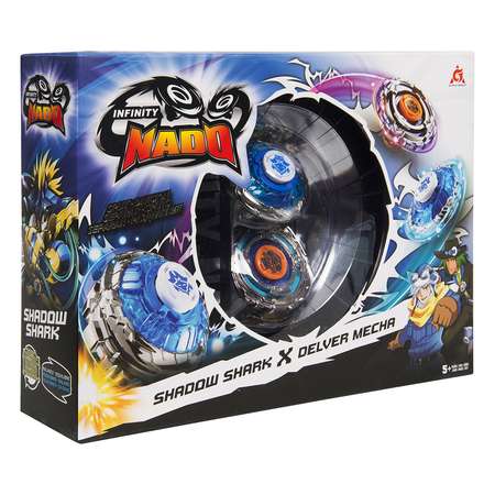 Игровой набор Infinity Nado Волчки Shark and Mecha