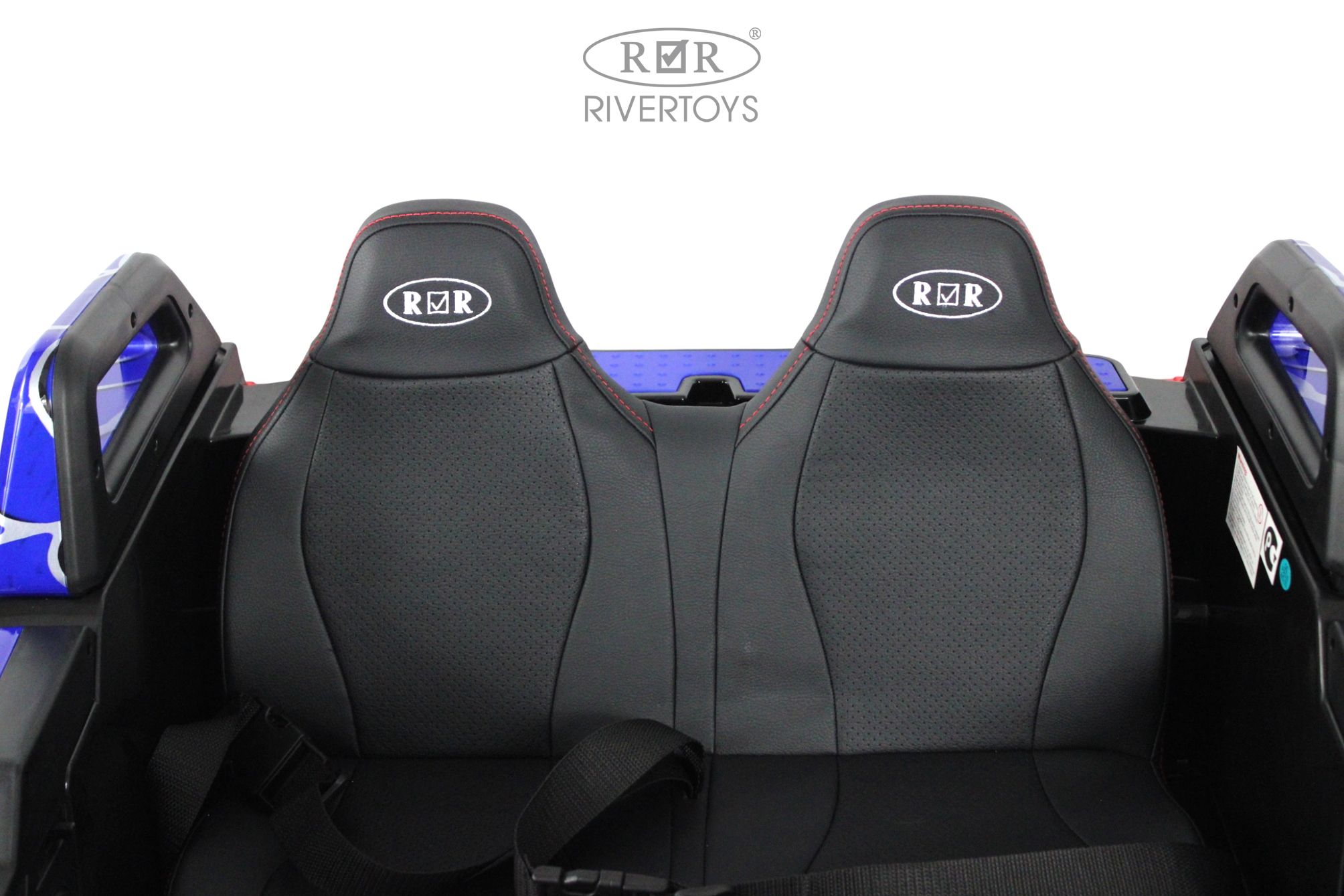 Электромобиль RIVERTOYS A707AA-LUX-NEW-BLUE-SPIDER С пультом ДУ - фото 4