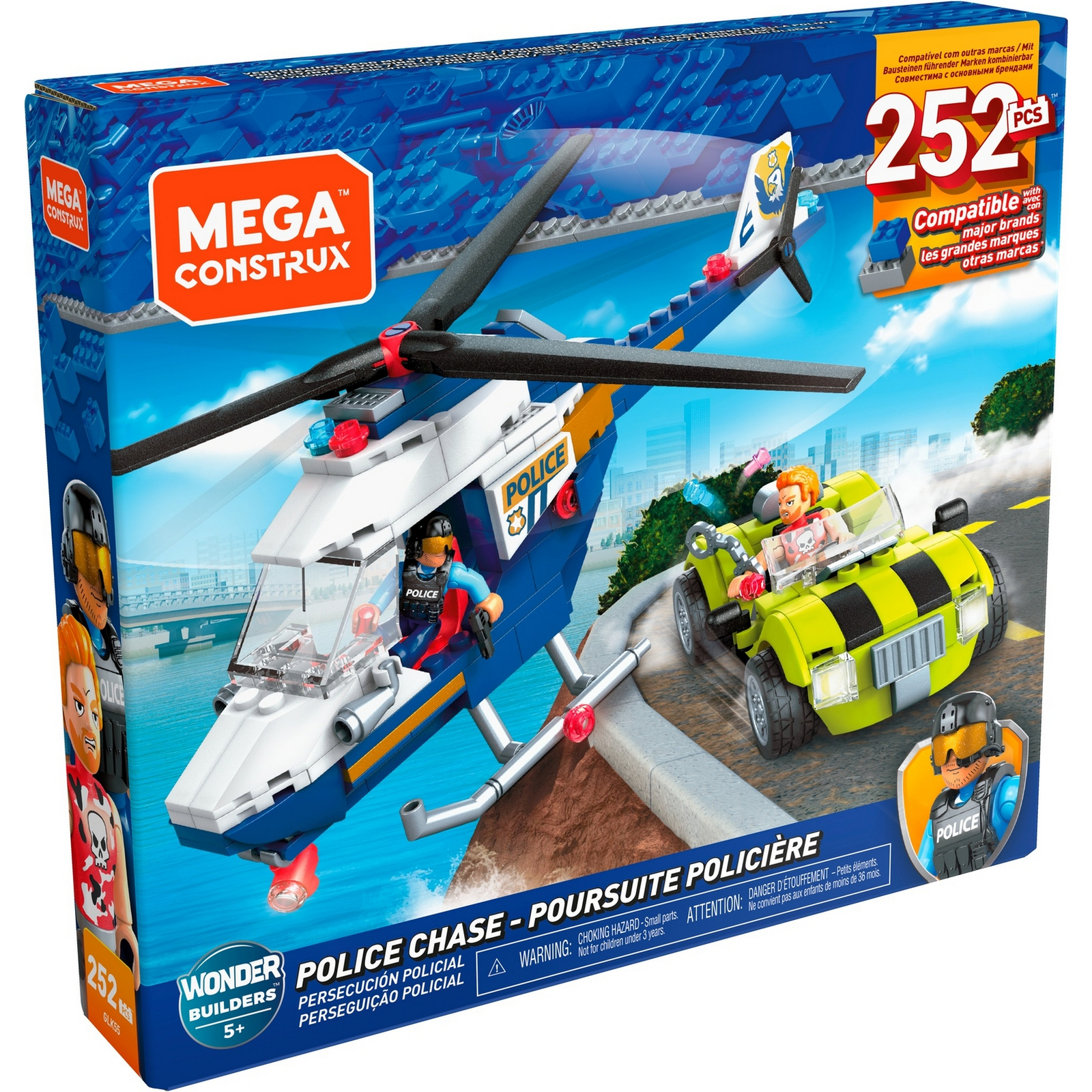 Конструктор Mega Construx Полицейская погоня блочный - фото 2