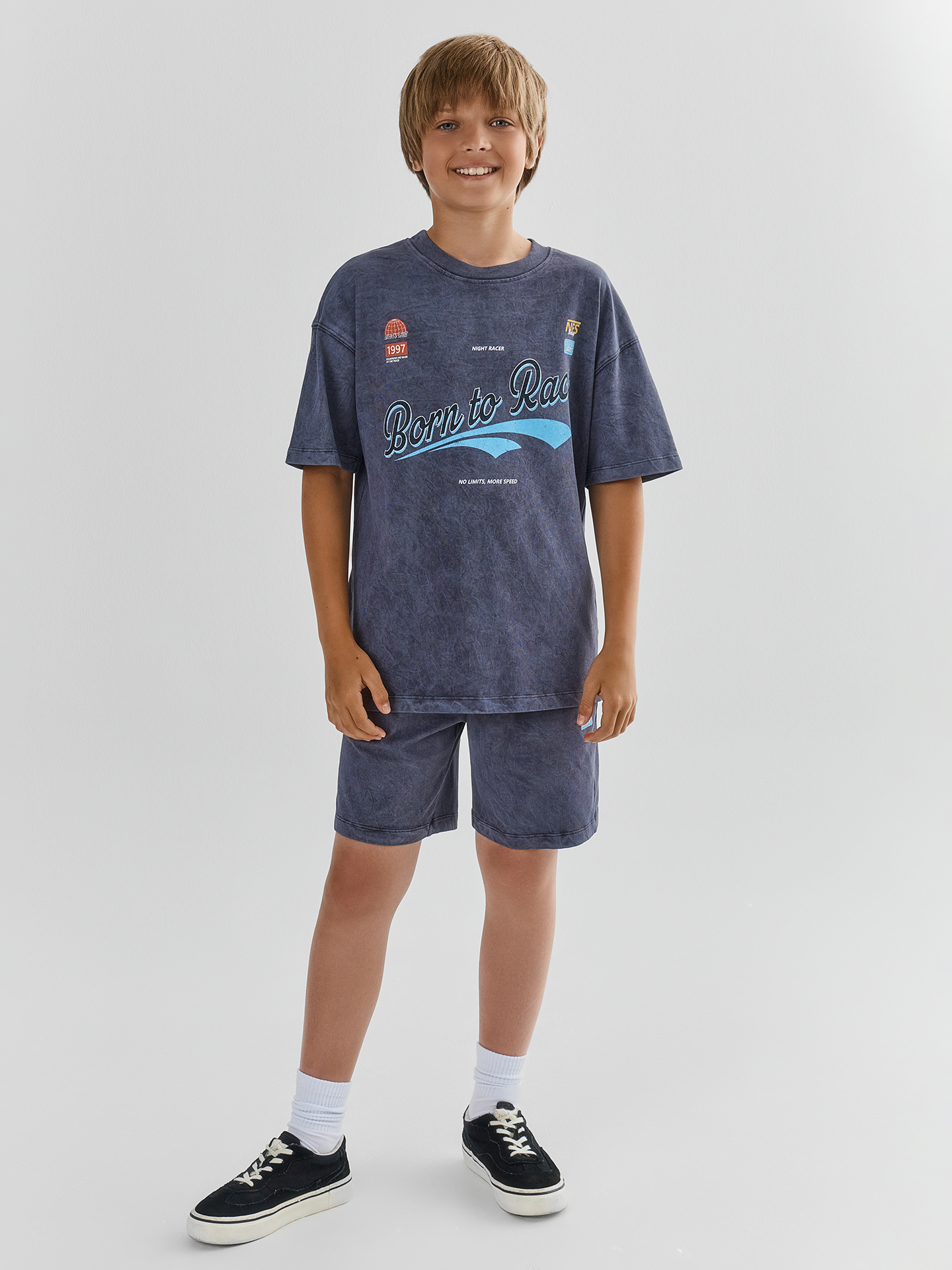 Костюм Mark Formelle (Марк Формэль) 393333/ACID WASH графит +печать2 - фото 1