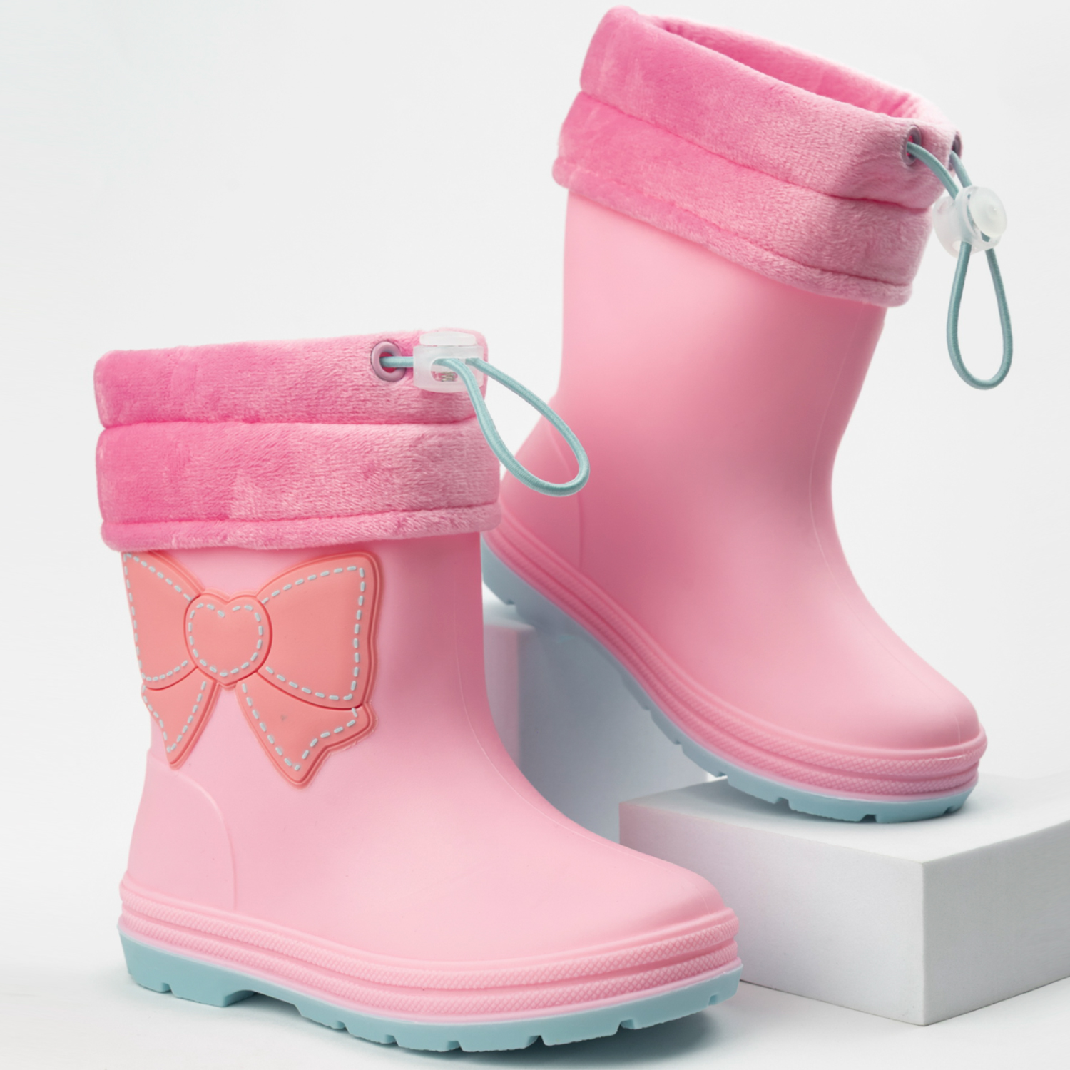 Сапоги резиновые TikkaGo 7B05_2025-05_pink-biruza - фото 1