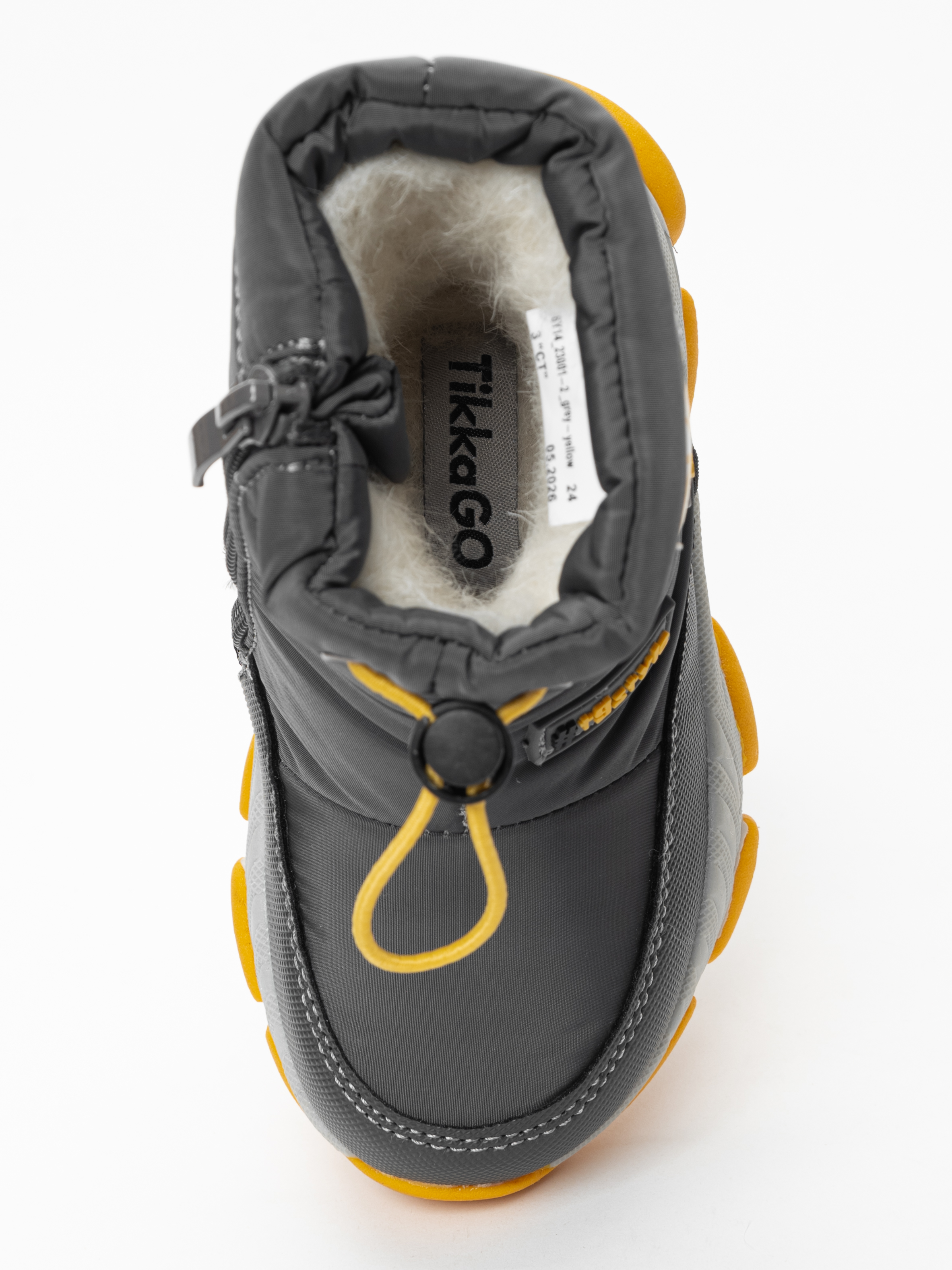 Дутики TikkaGo 6Y14_23001-2_grey-yellow - фото 8